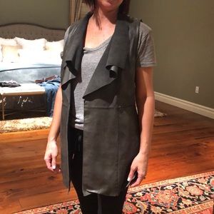 Real leather vest